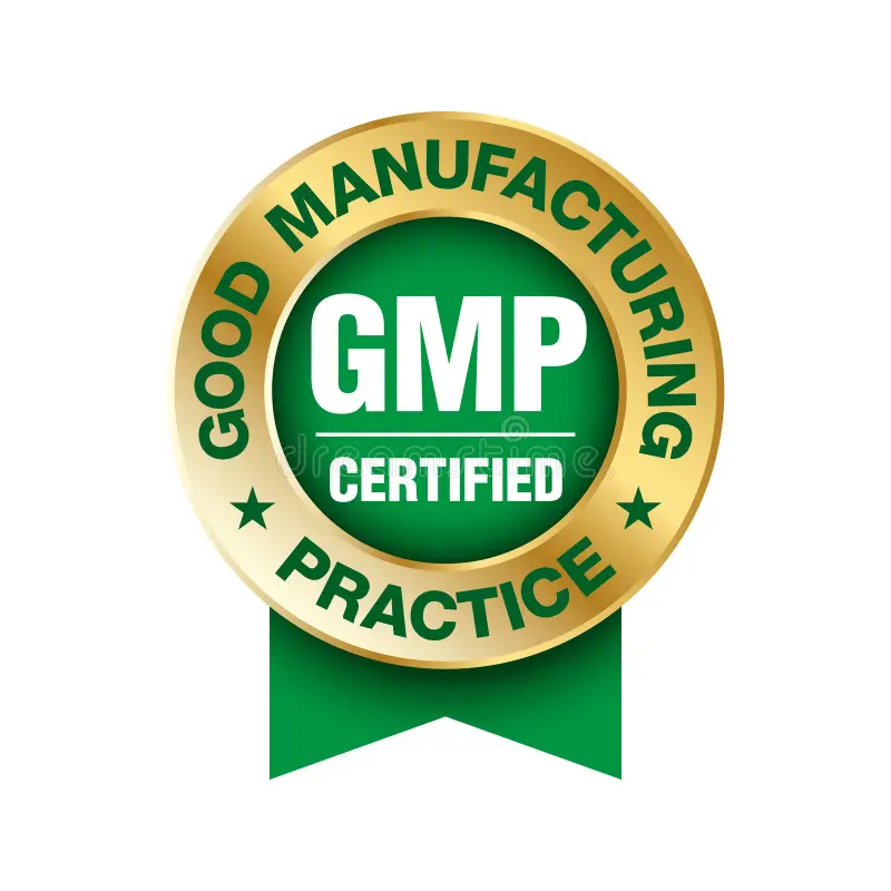 Good Manufacturing Practice certified emblem